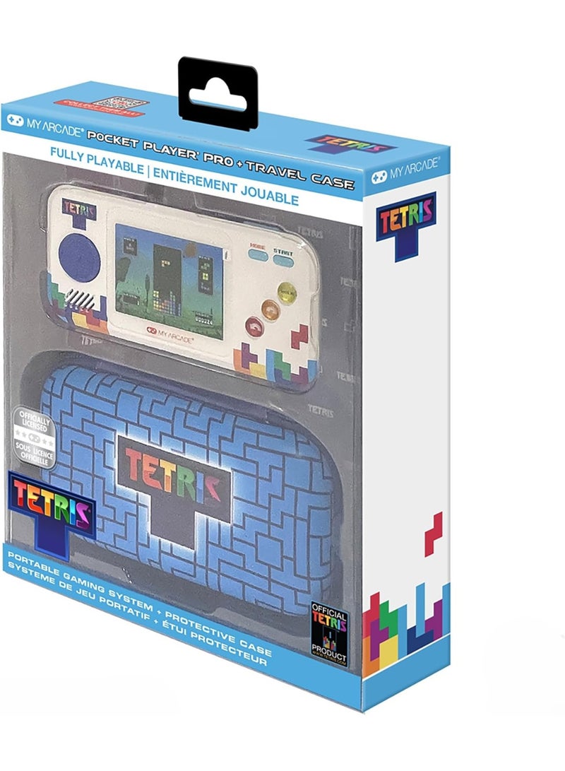 My Arcade Tetris Pocket Player Bundle: Officially Licensed, Portable Gaming Console, Puzzle Games,Travel Case and Screen Protector Included - Image 1